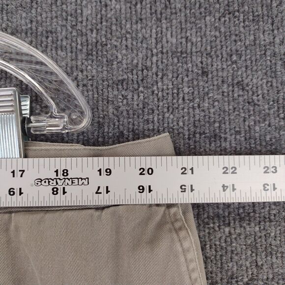 Savane Cargo Shorts Mens Size 40 Beige Gray Flap Pockets Belt Loops - Picture 4 of 13